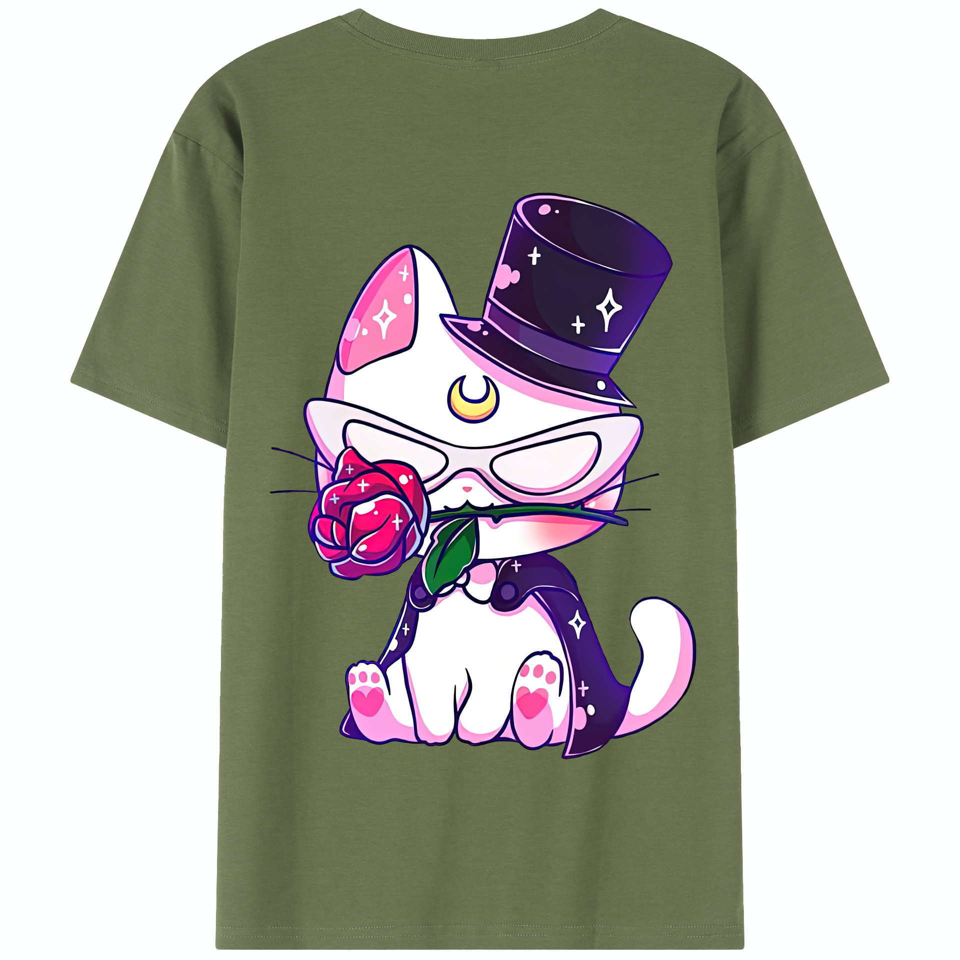 （画像用） 美少女戦士セーラームーン Sailor Moon 綿100％半袖Tシャツ（背面プリント）